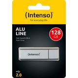 Intenso - Alu Line USB-stick - 128GB - Zilver - USB 2.0