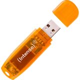 (Intenso) Rainbow Line USB stick - 64GB - USB 2.0 - oranje - 2-pack
