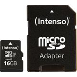 Intenso 16GB microSDHC Performance microSD-kaart 16 GB Class 10 UHS-I Waterdicht