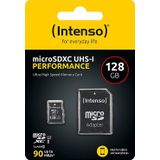 Intenso 128GB microSDXC Performance microSD-kaart 128 GB Class 10 UHS-I Waterdicht