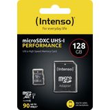 Intenso microSDXC Performance 128 GB Class 10 UHS-I Waterdicht