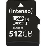 Intenso 512GB microSDXC Performance microSD-kaart 512 GB Class 10 UHS-I Waterdicht