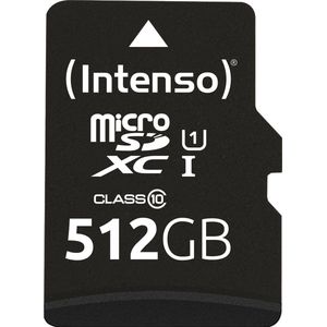 Intenso 512GB microSDXC Performance microSD-kaart 512 GB Class 10 UHS-I Waterdicht