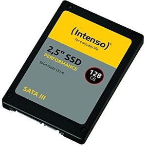 Intenso Interne 2,5"" SSD SATA III Performance, 128 GB, 550 MB/seconden, zwart