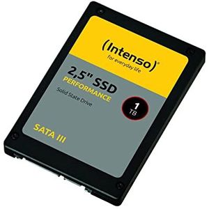 Intenso Interne 2,5"" SSD SATA III Performance, 1 TB, 550 MB/seconden, zwart, 3814460