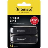 Intenso Speed Line USB-stick 64 GB Zwart 3533494 USB 3.2 Gen 1 (USB 3.0)