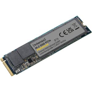 Intenso 2TB M.2 SSD PCIe Premium, tot 2100 MB/s, (PCI Express Gen.3x4 NVMe 1.3, Solid State Drive)