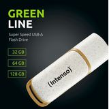 Intenso - Green Line - USB-stick - 128GB - USB 3.2 - Biologisch Afbreekbare Behuizing