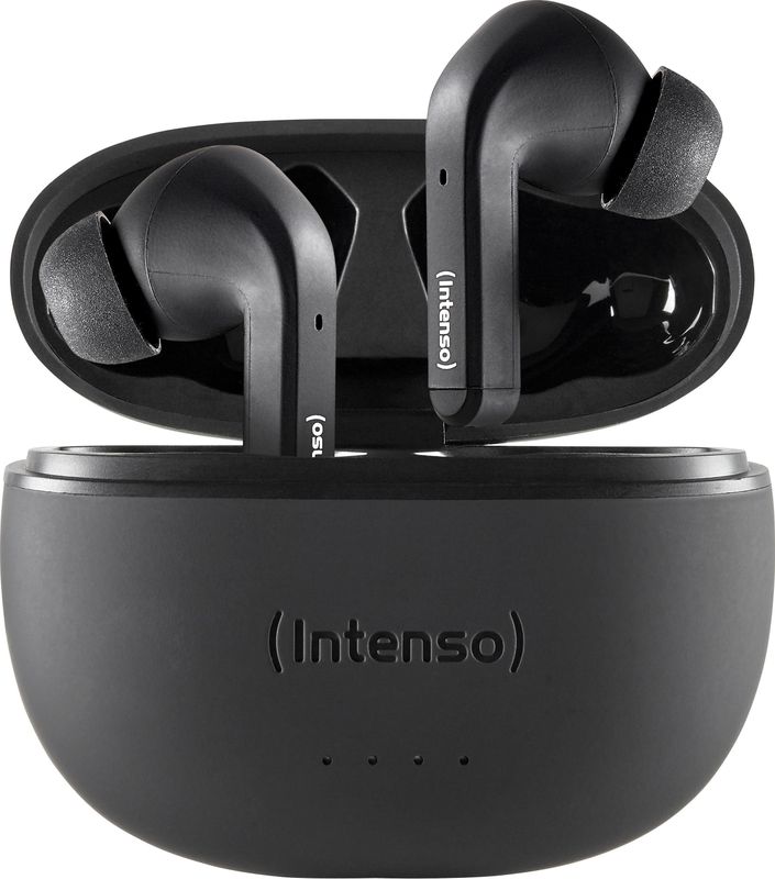 Intenso - Buds T300A - True Wireless Oordopjes - Zwart - Bluetooth - Actieve Ruisonderdrukking
