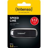 Intenso 512GB Speed Line USB-stick 512 GB Zwart 3533493 USB 3.2 Gen 1