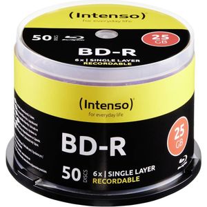 Intenso Blu-ray BD-R SL disc 25 GB - 50 Stuks - Spindel