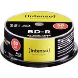 Intenso Blu-ray BD-R DL Disc 50 GB - 25 Stuks Spindel
