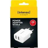 Intenso - Power Adapter - Wit - 2x USB-A - 24 W
