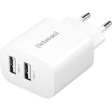 Intenso - Power Adapter - Wit - 2x USB-A - 24 W