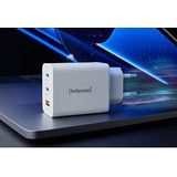Intenso USB-C en USB-A GaN Oplader - 65W - Wit