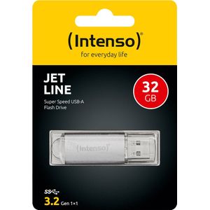 Intenso Jet Line USB-stick 32 GB Zilver 3541480 USB 3.2 Gen 1