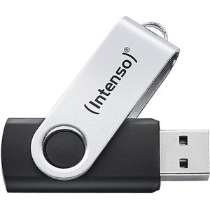 Intenso - Office Line - USB Stick - Zwart/Zilver - 128 GB