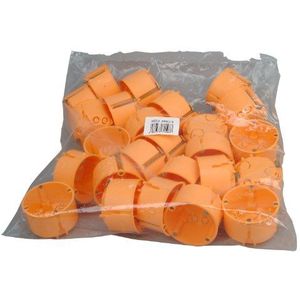 Kopp 355225509 Holle wandschakelaardoos isolatiemateriaal, ø 68 mm, blikdiepte 47 mm, professionele verpakking: 25 stuks in net