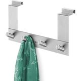 Zack EXIT deurhaak met 4 haken voor opdekdeur B27xH14.7cm RVS 20672