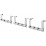 Zack EXIT deurhaak met 4 haken voor opdekdeur B27xH14.7cm RVS 20672