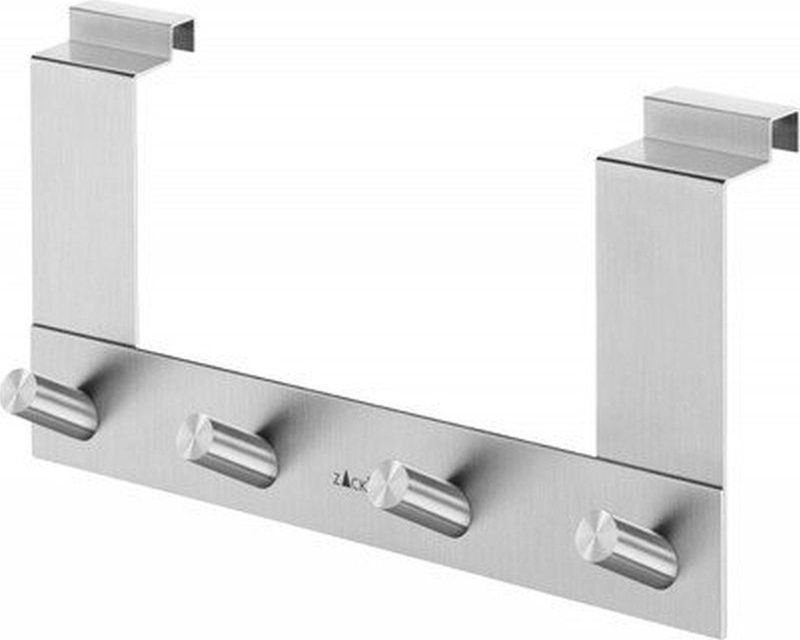 Zack EXIT deurhaak met 4 haken voor opdekdeur B27xH14.7cm RVS 20672