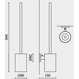 Zack - Scala - Toiletborstelset - Spiegelglans - RVS