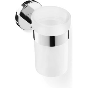 Zack - Scala - Bekerhouder - Zilver - RVS - Inclusief Glas