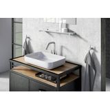 Zack Carvo handdoekhaak 2,3x6,5x4,5cm Mat Gesatineerd RVS