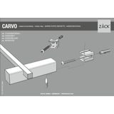 Zack - Carvo - Handdoekenrek - Zwart - Gepoedercoat RVS