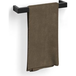 Zack - Linea Handdoekhouder - Zwart - RVS - 46,5 cm