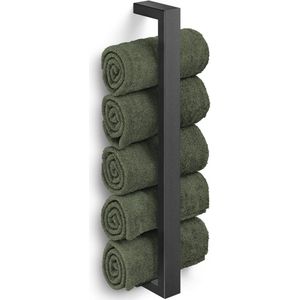 ZACK Linea Handdoekhouder 8x7x40cm zwart