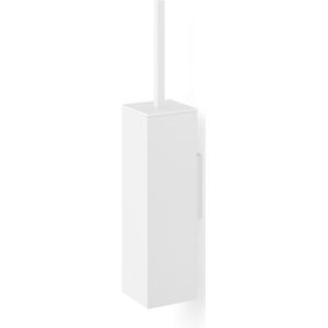 Zack - Carvo - WC Borstel - Wit - RVS - Wandmodel