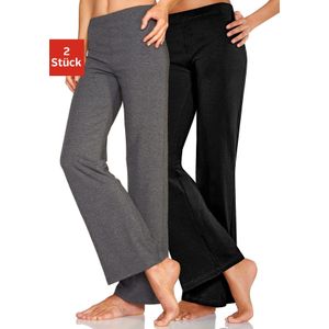 Vivance active Jazzpants, (2er-Pack), mit leicht ausgestelltem Bein, Loungewear