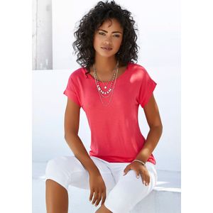 Vivance Shirt met korte mouwen Met elastiek in de band van zachte viscose-stretch
