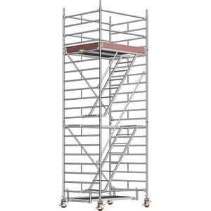 Universele rolsteiger, met ladder, platform 1,80 x 1,50 m Layher