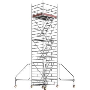 Universele rolsteiger, met ladder, platform 1,80 x 1,50 m Layher