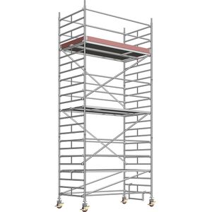 Layher Universele rolsteiger, brede uitvoering, steigerhoogte 6,43 m