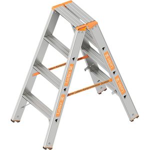 Layher Tredenbokladder, tweezijdig oploopbaar, 2 x 4 treden