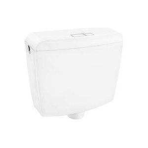 Cornat Pontos Spoelbak, wit/tweehoeveelheidspoeling/toiletspoeling/opbouwspoelbak |toilet/badkamer/SPK1200