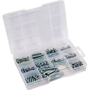 Connex - Schroefdraadschroeven Assortiment - 265-delig - Verzonken Kop & Lenskop - Verzinkt