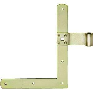 Connex Vensterhoekband, 250 x 200 x 30 mm, Ø 13 mm, rechts, verzinkt, raamluikband, vensterband, hoeklussenband, scharnier, beslag voor ramen, poorten en deuren