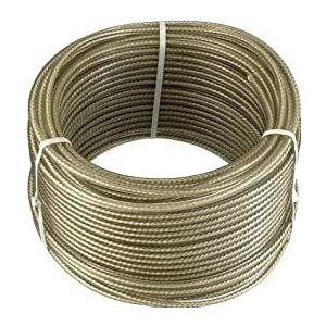 Connex DY2701391 multifunctionele kabel van staal/gegoten kunststof met textielkern, 30 m x 3 mm