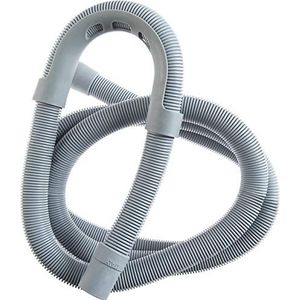 Cornat Afvoerslang voor machines, 250 cm lang, met ophangbeugel, temperatuurbestendig tot +90 °C, van robuuste kunststof, afvalwaterslang voor spoel- en wasmachine, spiraalslang, T357502