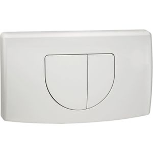 Cornat - Afdekplaat Vr (Duo) - Toiletspoeler - Wit - Kunststof