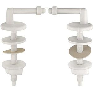 CORNAT TEC364999 Toiletzitting Scharnier met montage, Helder