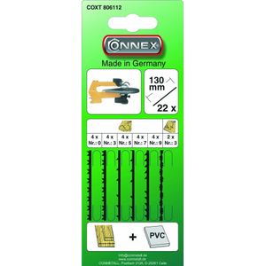 Connex COXT806112 Zaagblad - Hout/Kunststof - 22 Stuks