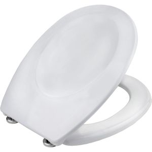 Cornat Wc-bril ""Siros"" - klassieke witte look - onderhoudsvriendelijk duroplast - eenvoudig ontwerp past in elke badkamer/toiletbril/wc-deksel / KSSI00