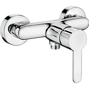 Cornat Douche-eengreepsmengkraan ""Gaia"" - hoogwaardig messing lichaam - verchroomd - 1/2 inch douche-afvoer/eengreepsmengkraan voor opbouwmontage/douche-armatuur/douchearmatuur / GA3