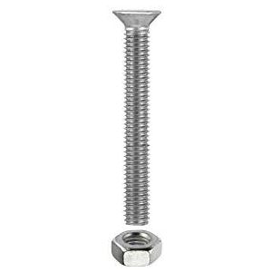 Masidef: Member of the Würth Group KY4010630 schroeven voor metaal T.P.S verzinkt, M6 x 30, 6 stuks, standaard