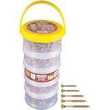 Connex - B30305 - Schroevenassortiment - 480-delig - Geel Verzinkt